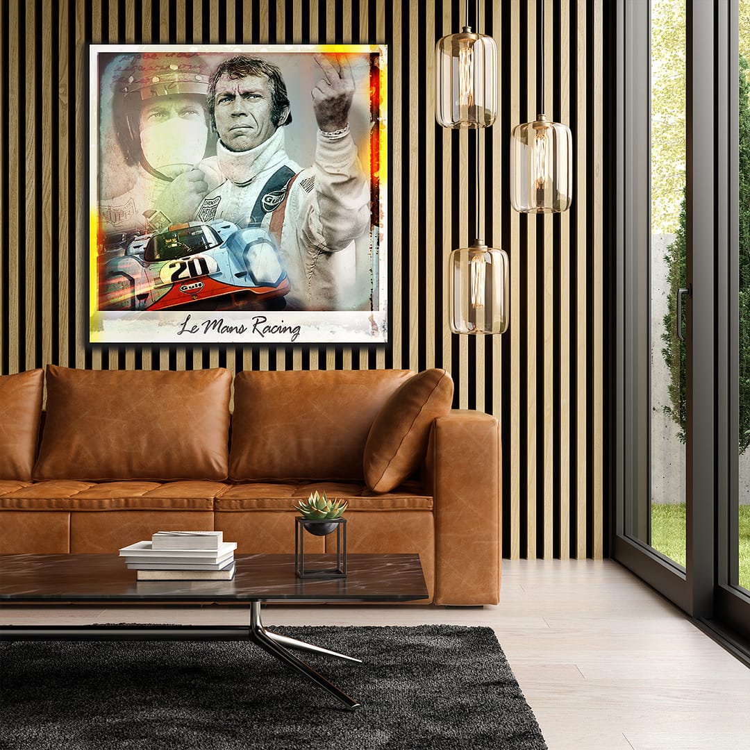 Steve McQueen Le Mans Racing art print